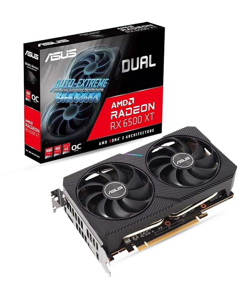 ASUS Dual RX 6500 XT 4GB OC Edition GDDR6