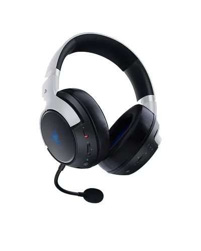 Razer Kaira HyperSpeed Wireless Gaming Headset for Playstation 5 / PS5, PS4, PC, Mobile: 50mm Drivers – HyperClear Cardioid Mic – Memory Foam Cushions – Bluetooth – 30 Hr Battery – White & Black