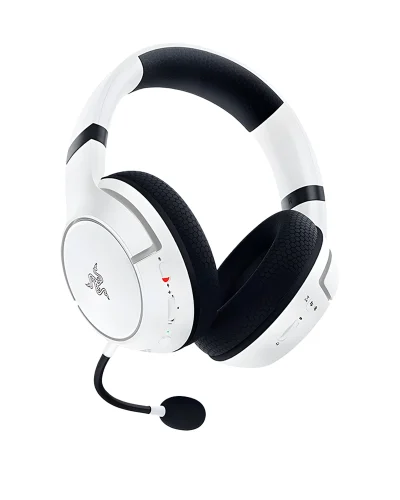 Razer Kaira HyperSpeed – Wireless Multi-Platform Gaming Headset for Xbox (HyperSpeed Wireless, TriForce 50mm Drivers, HyperClear Cardioid Mic, FlowKnit Memory Foam Cushions) White