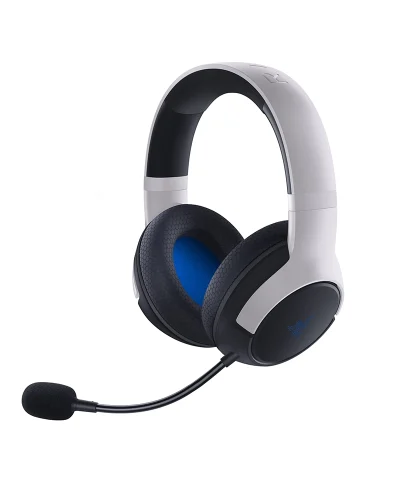 Razer Kaira Dual Wireless Gaming Headset for Playstation 5 / PS5, PC, Mobile, PS4: Triforce 50mm Drivers – HyperClear Cardioid Mic – 2.4GHz and Bluetooth w/SmartSwitch – EQ Toggle – White/Black