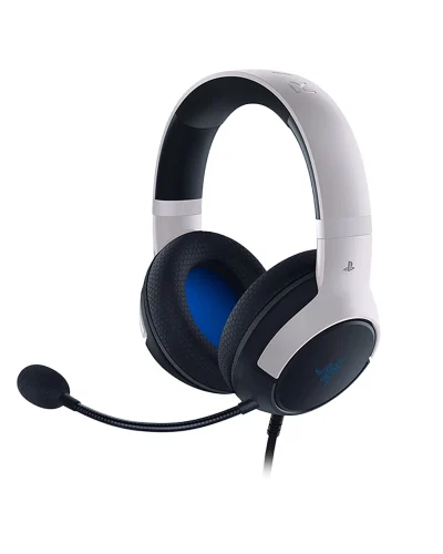 Razer Kaira X Wired Gaming Headset for Playstation 5 / PS5, PS4, PC, Mac, Mobile: 50mm Drivers – HyperClear Cardioid Mic – Memory Foam Cushions – On-Headset Controls – White & Black