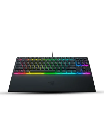 Razer Ornata V3 Tenkeyless – Low Profile Gaming Mechanical Membrane Wired Keyboard-Black-RZ03-04880100-R3M1