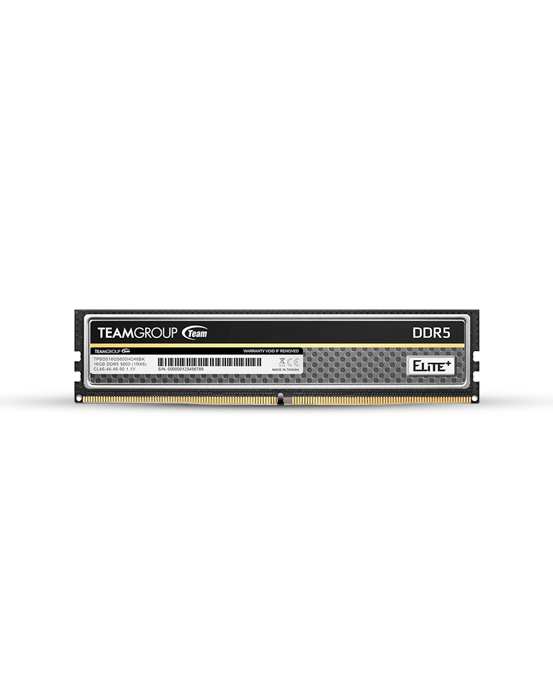 TEAM Elite+ 1x16GB 5600Mhz , DDR5 (Black) – TPBD516G5600HC4601